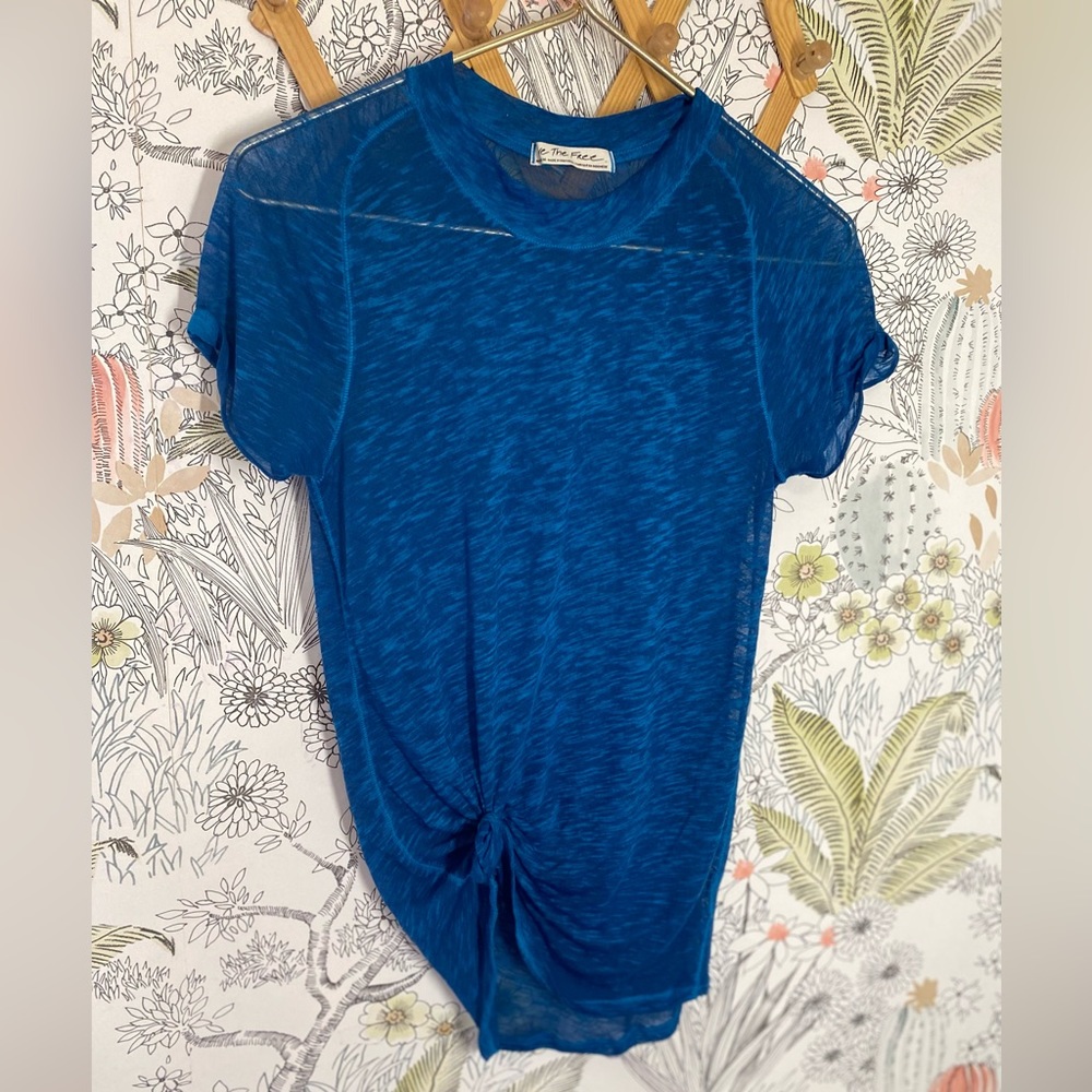 We The Free Knit Knot Sheer T-shirt